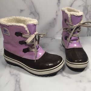 Sorel Tivoli Mid Waterproof Snow Duck Boots Lavender Women's US 5
